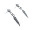 Native American Sterling Silver Feather Post Dangle Earrings JX125553